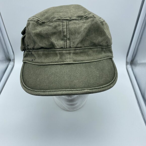 Green Military Style Cap Hat Flex-Fit Stretch OSFM American Rag - Picture 7 of 9